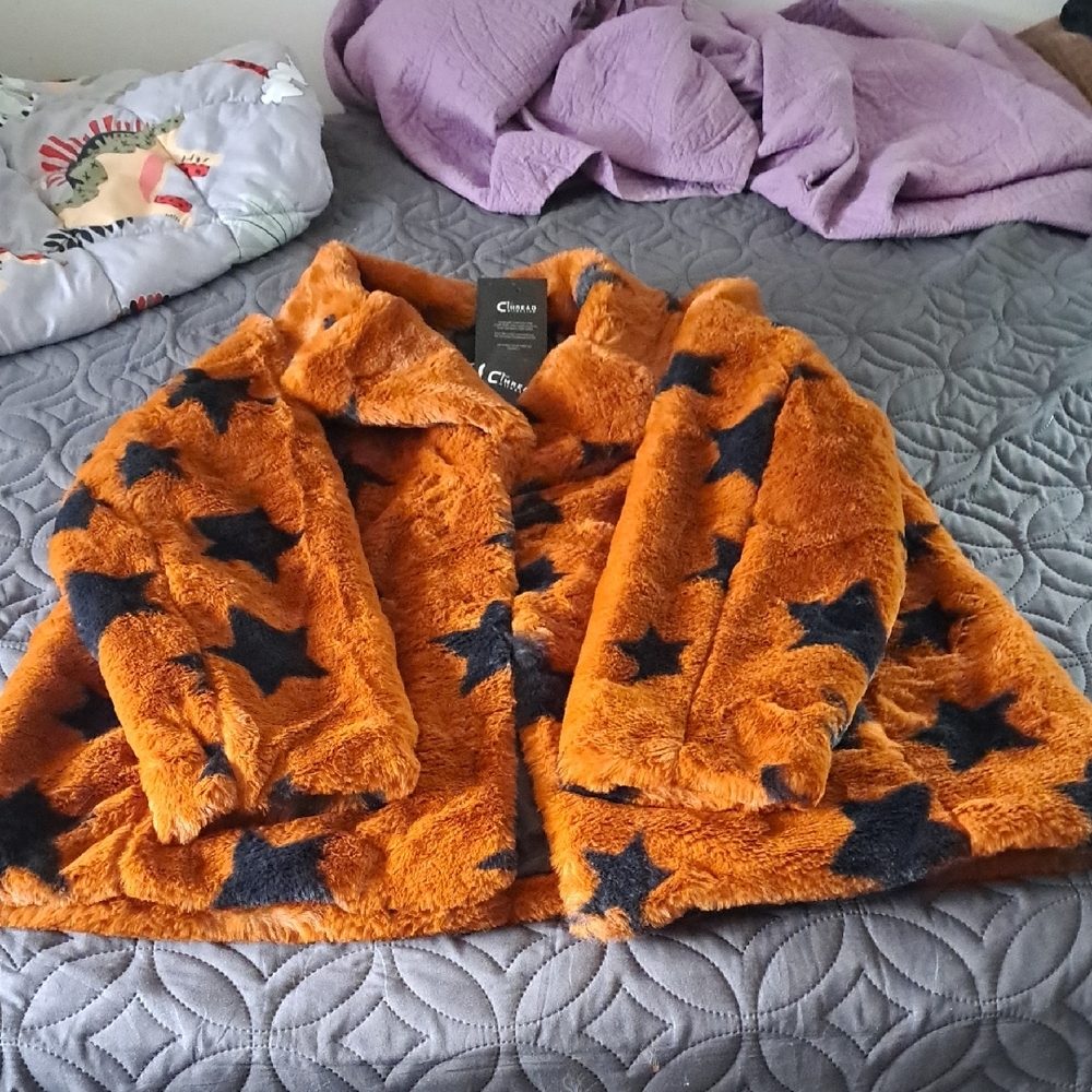 Woman's Chic Rust-colored Star Jacket